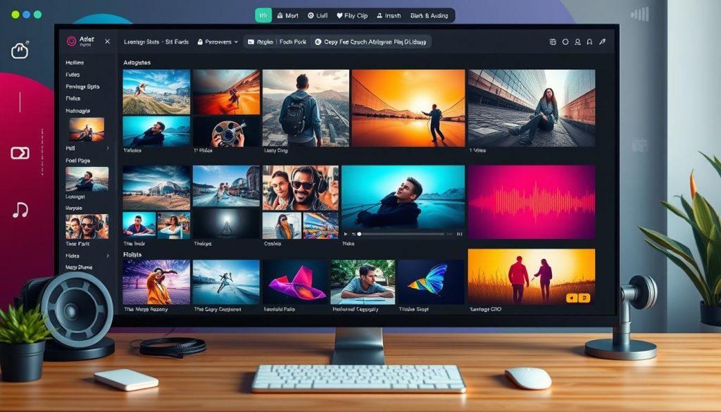 InVideo media library